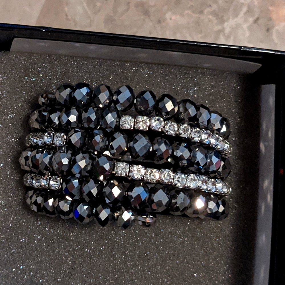 INC Beaded expandable cuff